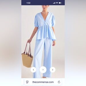 Light Blue Women's 2-Piece Set (Commense)